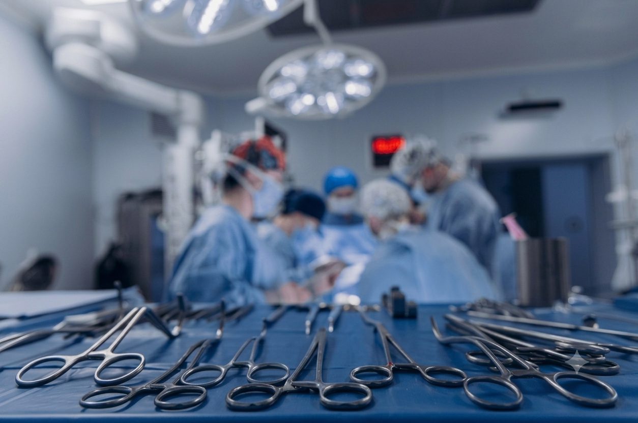 Orthopedic surgical instrument kits and trays